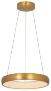 Lustra LED design modern circular Ring 40cm, Brushed Gold Matt