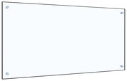 vidaXL Panou antistropi bucătărie transparent 100x50cm sticlă securiz.