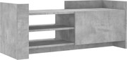 vidaXL Comodă TV, gri beton, 100x35x40 cm, lemn prelucrat