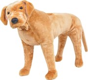 vidaXL Jucărie de pluș labrador în picioare, maro deschis, XXL