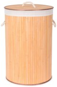 Coș rotund din bambus pentru rufe Compactor Round