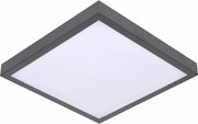 Plafonieră LED VITALI cu senzor, 24W/230V, 4000K, 33x33 cm, antracit