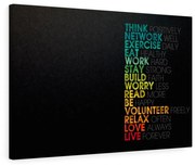 Tablou canvas Motivational Think 120x80 cm