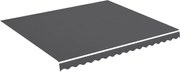 vidaXL Pânză de rezervă copertină, antracit, 4x3,5 m