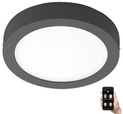 Plafonieră LED dimabilă ARGOLIS-C LED/16,5W/230V IP44 antracit Eglo 33577