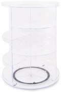 Organizator rotativ pentru cosmetice din plastic transparent - Hermia