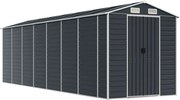 vidaXL Șopron de grădină, antracit, 191x640x198 cm, oțel galvanizat