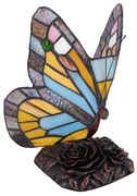 Lampa de masa Tiffany Butterfly h 23 cm