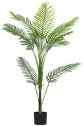 HOMCOM Palmă Artificială Areca înaltă de 150 cm, Plantă Falsă Realistă pentru Interioare cu Vas, Decorațiune pentru Casă și Birou, Verde | Aosom Romania