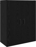 vidaXL Dulap de perete Stejar Negru 69,5 x 34 x 90 cm Lemn compozit