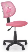 Scaun de birou copii Bin Go roz H90 cm