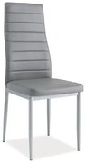 Scaun de sufragerie Harold (Gri + Aluminiu). 1050213