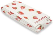 Covoraș de călătorie pentru schimbare New Baby Basic Strawberry, 40 x 59 cm