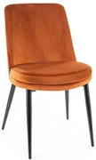 Scaun de bucaterie Kayla Velvet, portocaliu