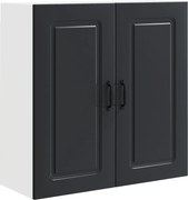 vidaXL Dulap de bucătărie Kalmar Negru 80 x 31 x 80 cm Lemn compozit