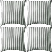 vidaXL Perne de exterior, 4 buc, imprimeu dungi, 45x45 cm, gri