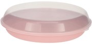 Castron de servit EH din plastic cu capac 35,5 x8,5 cm, roz