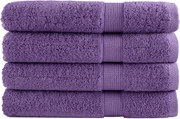 vidaXL Prosoape premium SOLUND 4 buc. violet 100x200 cm 600 gsm