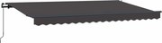 vidaXL Cortina Retractabilă Manual Antracit 350 x 200 cm țesătură