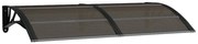 Copertina de usa, negru, 150x80 cm, policarbonat