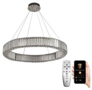 Lustră LED dimabilă pe cablu LED/50W/230V 3000-6500K crom + telecomandă