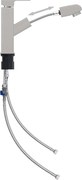 vidaXL Robinet chiuvetă de baie retractabil, argintiu, 157x172 mm