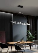 Lustră LED cu Telecomandă, 160W, Acril, Negru