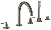 Baterie cada - dus Grohe Atrio antracit periat Hard Graphite 5 elemente