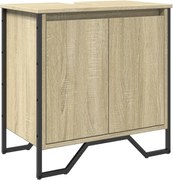 vidaXL Dulap chiuvetă baie, stejar sonoma, 60x35x60 cm, lemn prelucrat