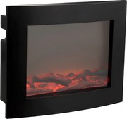 Decoratiune LED semineu modern COZY WARM 40x50 cm, negru