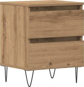 vidaXL Dulap de noapte stejar artizanal 40 x 35 x 50 cm Lemn compozit