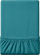 Cearsaf Jersey EXCLUSIVE cu elastic turcoaz 160 x 200 cm