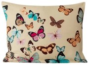 Husa de perna de flanel VIVA BUTTERFLY 40x50 cm, crem