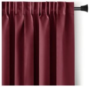 Draperie burgundy dimout (semi-opacă) 140x245 cm Kierra – Restilo