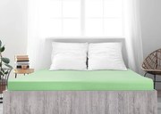 Cearsaf din jersey de bumbac mako LUXORA 90x200 cm verde deschis