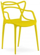 Scaun din plastic galben KATO
