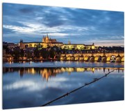 Tablou cu palatul din Praga și podul lui Carol (70x50 cm)