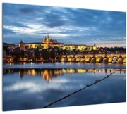 Tablou cu palatul din Praga și podul lui Carol (70x50 cm)