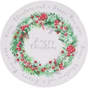 Suport farfurie de Crăciun Happy Christmas, 38 cm
