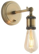 Aplica spot de perete HAL, 1xE27/10W/230V, alamă - Endon 97245