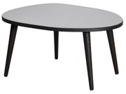 Măsuță de cafea Gusto Black cu sticlă fumurie