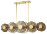 Lustra suspendata LUX Sticla, Fumurie, Otel, GRISTON PI1892910-AGB-CE HVL