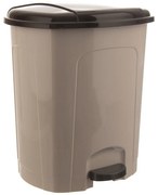 Coș de gunoi maro cu pedală din plastic 30 l – Orion