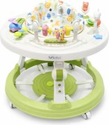 Centru de activitati transformabil in premergator Kidizi Orbit Activity Seat verde pentru bebelusi - panou rotativ 360°, reglabil pe inaltime si pliabil