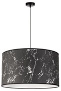 Lustră pe cablu Duolla MARBLE 1xE27/40W/230V d. 45 cm negru/alb