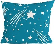 Fata de perna din policoton NIGHT SKY POLY 45x45 cm, turcoaz.