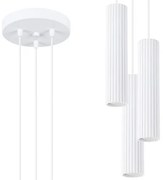 Lustră pe cablu Sollux SL.1538 KARBON 3xGU10/10W/230V alb