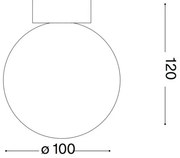 Aplică LED Ideal Lux CARTA 1xG9/3W/230V d. 10 cm alb