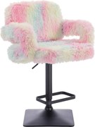 HR8403KW Scaun Plus Curcubeu cu Bază Neagră