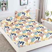 Lenjerie de pat 3 cu elastic 100% bumbac - a721 de la Onesleep
